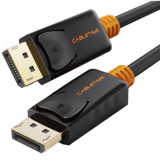 Cabletime Καλώδιο Displayport Av585, 1.2V, 4K/60Hz, 1.8M, Μαύρο Cabletime Καλώδιο Displayport Av585, 1.2V, 4K/60Hz, 1.8M, Μαύρο
