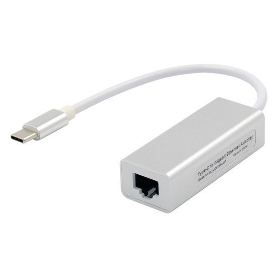 Αντάπτορας Usb Type-C Σε Rj45 St735, 1000Mbps, Rtl8153, Ασημί