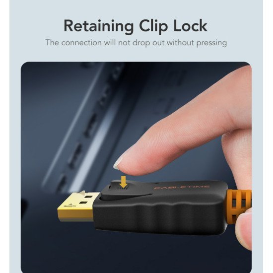 Cabletime Καλώδιο Displayport Σε Hdmi Av585, 1.2V, 1080P, 3M, Μαύρο Cabletime Καλώδιο Displayport Σε Hdmi Av585, 1.2V, 1080P, 3M, Μαύρο