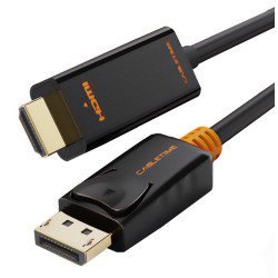 Cabletime Καλώδιο Displayport Σε Hdmi Av585, 1.2V, 1080P, 3M, Μαύρο