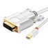 Cabletime Καλώδιο Mini Displayport Σε Dvi Av588, 1080P, 1.8M, Λευκό