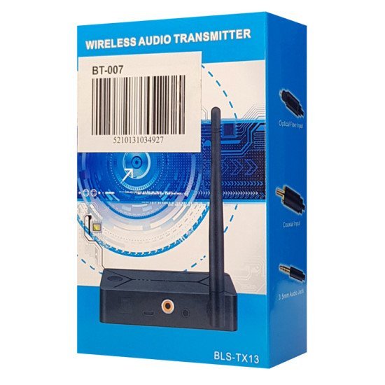 Bluetooth 5.0 Audio Transmitter Bt-007, 3.5Mm, Rca, Toslink