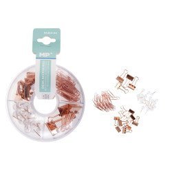 Mp Σετ Γραφείου Pa360-04 Με Συνδετήρες, Κλιπ & Πινέζες, Ροζ Χρυσό Mp Σετ Γραφείου Pa360-04 Με Συνδετήρες, Κλιπ & Πινέζες, Ροζ Χρυσό