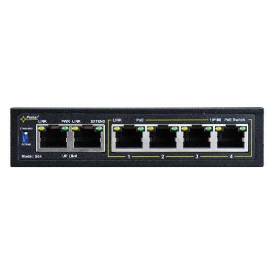 Pulsar Poe Ethernet Switch S64, 6X Ports 10/100Mb/S