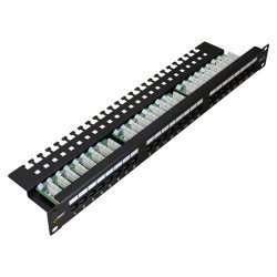 Pulsar Patch Panel Για Rack Rp-U24V6, 24-Port, Utp Cat 6, 1U