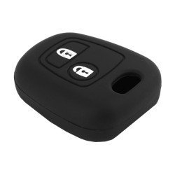Θήκη Κλειδιού Για Αυτοκίνητα Peugeot 1002-03, Εύκαμπτη, Μαύρη