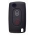 Θήκη Κλειδιού Για Αυτοκίνητα Peugeot 2009-02, Εύκαμπτη, Μαύρη
