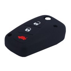 Θήκη Κλειδιού Για Αυτοκίνητα Fiat 1006-01, Εύκαμπτη, Μαύρη