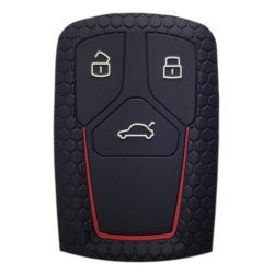 Θήκη Κλειδιού Για Αυτοκίνητα Audi 2008-02, Εύκαμπτη, Μαύρη