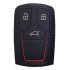 Θήκη Κλειδιού Για Αυτοκίνητα Audi 2008-02, Εύκαμπτη, Μαύρη