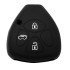 Θήκη Κλειδιού Για Αυτοκίνητα Toyota 3006-01, Εύκαμπτη, Μαύρη