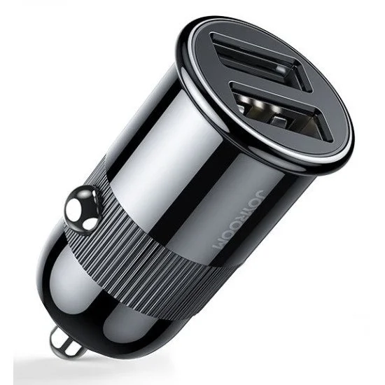 JOYROOM φορτιστής αυτοκινήτου C-A06, 2x USB, 3.1A, μαύρος