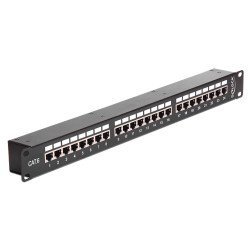 Delock Patch Panel Για Rack 43295, 19", 48X Rj45 Ports, Μαύρο
