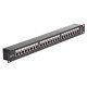 Delock Patch Panel Για Rack 43295, 19", 48X Rj45 Ports, Μαύρο