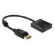 Delock Αντάπτορας Displayport 1.2 Σε Hdmi 62607, 4K, 20Cm, Μαύρος