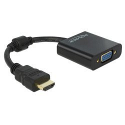 Delock Αντάπτορας Hdmi Σε Vga 65512, 1080P, Μαύρος