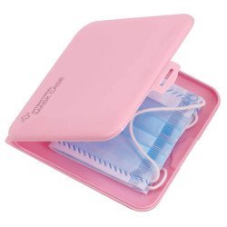 Αντιβακτηριδιακή Θήκη Για Μάσκα Cln-0037, Αδιάβροχη, Ροζ