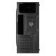 AEROCOOL PC case mid tower SPLIT-G-BK-V1, 192.5x412.5x392mm, 1x RGB fan