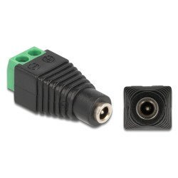 Delock Αντάπτορας Dc 1.35 X 3.5Mm Θηλυκό Σε Terminal Block 2Pin 66730