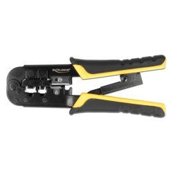 Delock Εργαλείο Πτύχωσης Με Απογυμνωτή Καλωδίων Rj45/12/11 90520, 8+6P