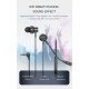 AWEI earphones με μικρόφωνο ES-180I, 3.5mm, 1.2m, μαύρα