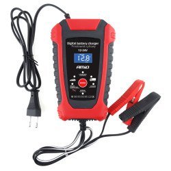Amio Ψηφιακός Φορτιστής Μπαταριών Οχημάτων 02379, 12V/24V, 6A/3A