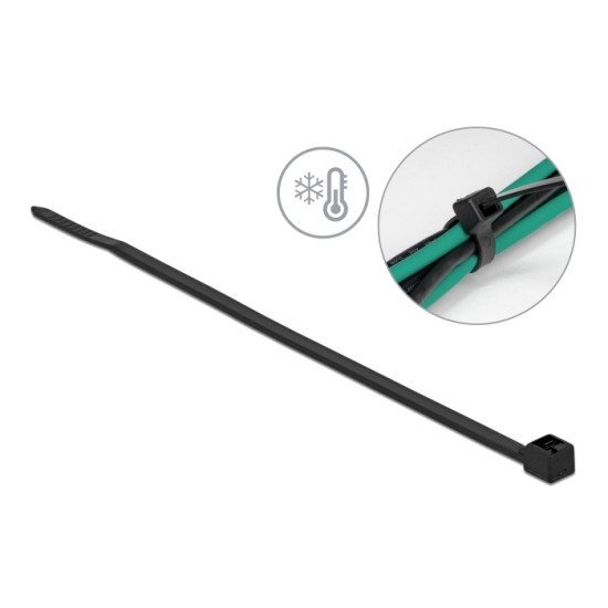 Delock Δεματικά Καλωδίων 19187, 150X3.6Mm, Μαύρα, 100Τμχ Delock Δεματικά Καλωδίων 19187, 150X3.6Mm, Μαύρα, 100Τμχ