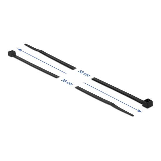 Delock Δεματικά Καλωδίων 19561, 300X4.8Mm, Μαύρα, 100Τμχ Delock Δεματικά Καλωδίων 19561, 300X4.8Mm, Μαύρα, 100Τμχ