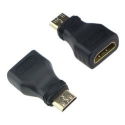 Powertech Αντάπτορας Hdmi Mini Αρσενικό Σε Hdmi Θηλυκό Cab-H025, Μαύρος