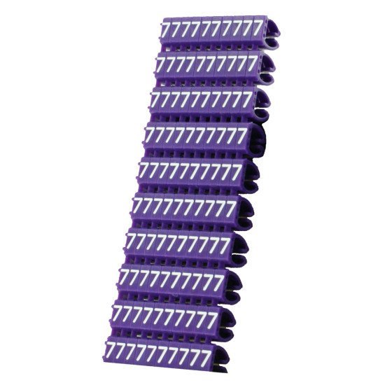 Powertech Clip Αρίθμησης Καλωδίου Νο 7, Purple, 10Τεμ. Powertech Clip Αρίθμησης Καλωδίου Νο 7, Purple, 10Τεμ.