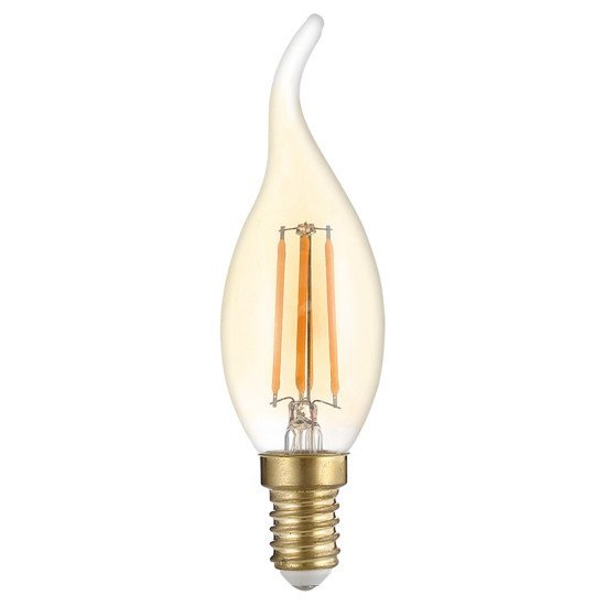 Optonica Led Λάμπα Candle T35 Filament 1491, 4W, 2500K, E14, 400Lm