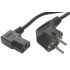 Powertech Καλώδιο Τροφοδοσίας Για Η/Υ Cab-P015, 90°, 3 Pin, 1.5M, Μαύρο