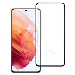 Powertech Tempered Glass 3D, Full Glue, Samsung S21 5G, Μαύρο