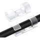 Powertech Οργανωτής Καλωδίων Ties-032, 3.3X1X1Cm, Διαφανές, 20Τμχ