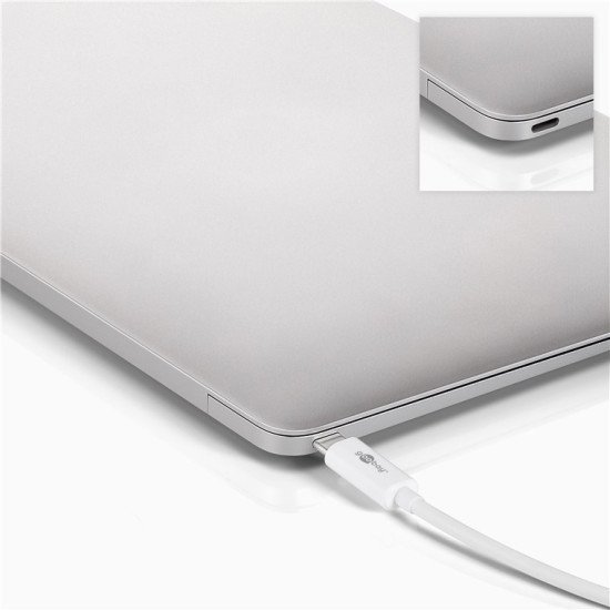 Goobay Αντάπτορας Usb Type-C Σε Vga+Dp+Hdmi 52412, 4K, 14Cm, Λευκός