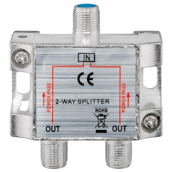 Powertech Sat-Splitter Cab-V032, 2-Way, 5-2400Mhz, 100Db