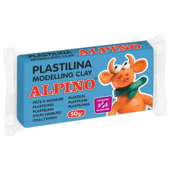 Alpino Πλαστελίνη 088Dp00006101, Χωρίς Γλουτένη, 50Γρ, Μπλε