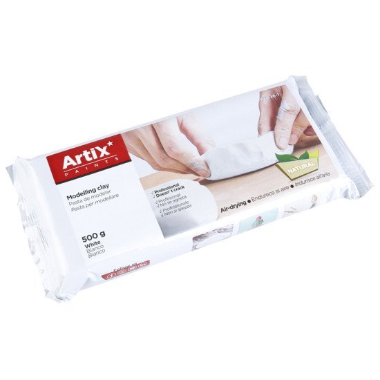 Artix Paints Φυσικός Πηλός Py036-1, Χωρίς Γλουτένη, 500Γρ, Λευκός