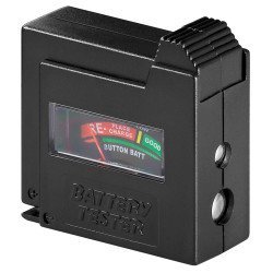 GOOBAY battery tester 54020, για AAA/AA/C/D/9V/N, μαύρο