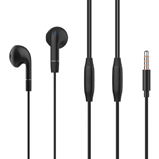 Celebrat Earphones Με Μικρόφωνο G8, 3.5Mm, 1.2M, Μαύρα Celebrat Earphones Με Μικρόφωνο G8, 3.5Mm, 1.2M, Μαύρα