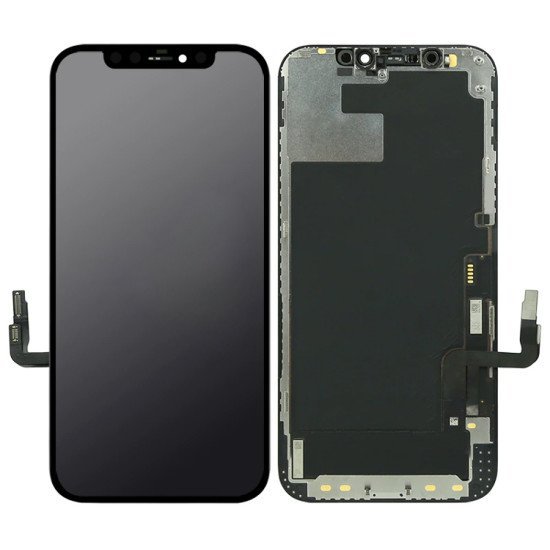 Tw Incell Lcd Για Iphone 12/12 Pro, Camera-Sensor Ring, Earmesh, Μαύρη