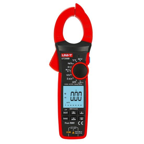 Uni-T Πολύμετρο & Αμπεροτσιμπίδα Ut208B, 1000A Ac/Dc, Ncv, True Rms Uni-T Πολύμετρο & Αμπεροτσιμπίδα Ut208B, 1000A Ac/Dc, Ncv, True Rms