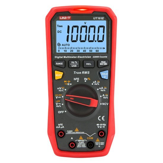 Uni-T Ψηφιακό Πολύμετρο Ut161E, 1000V Ac/Dc, Ncv, True Rms Uni-T Ψηφιακό Πολύμετρο Ut161E, 1000V Ac/Dc, Ncv, True Rms