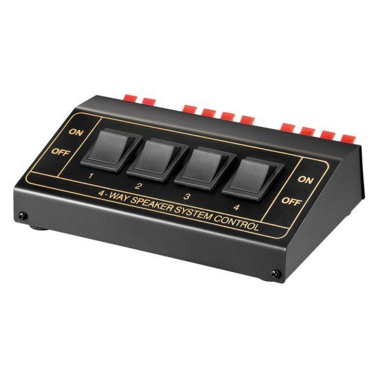 Goobay Switch 4 Σετ Ηχείων 11934, Έως 200W, Μαύρο Goobay Switch 4 Σετ Ηχείων 11934, Έως 200W, Μαύρο