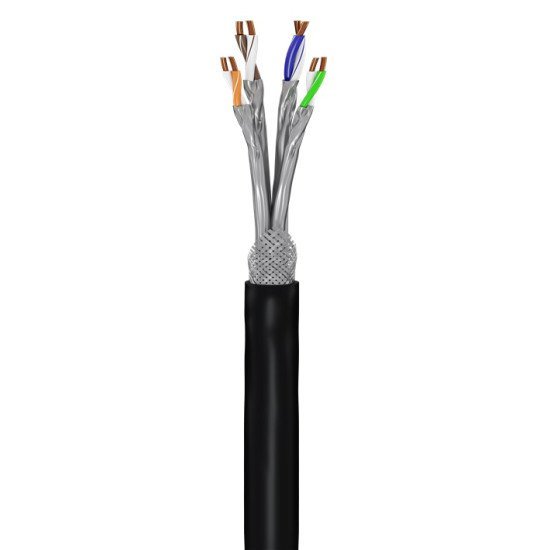 Goobay Καλώδιο S/Ftp Cat 7 53867, Copper, Awg 23/1, 50M, Μαύρο Goobay Καλώδιο S/Ftp Cat 7 53867, Copper, Awg 23/1, 50M, Μαύρο