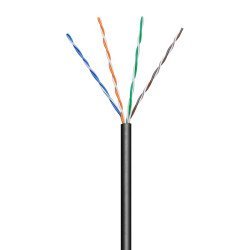 Goobay Καλώδιο U/Utp Cat 5E 57198, Cca, Awg 24/1, 100M, Μαύρο Goobay Καλώδιο U/Utp Cat 5E 57198, Cca, Awg 24/1, 100M, Μαύρο