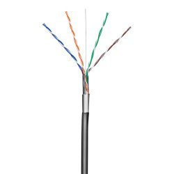 Goobay Καλώδιο F/Utp Cat 5E 57294, Cca, Awg 24/1, 100M, Μαύρο Goobay Καλώδιο F/Utp Cat 5E 57294, Cca, Awg 24/1, 100M, Μαύρο