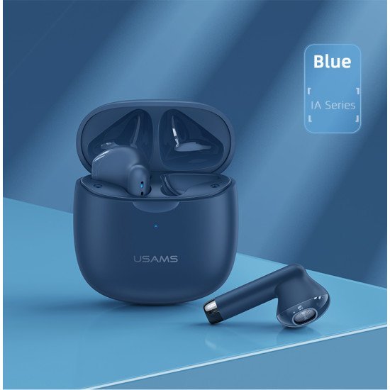 Usams Earphones Ia04 Με Θήκη Φόρτισης, True Wireless, Μπλε