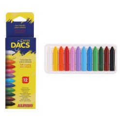 Alpino Χρωματιστές Κηρομπογιές Da050290, 12 Τμχ