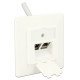 Delock Wall Outlet Για Keystone 86219, 2 Port Delock Wall Outlet Για Keystone 86219, 2 Port
